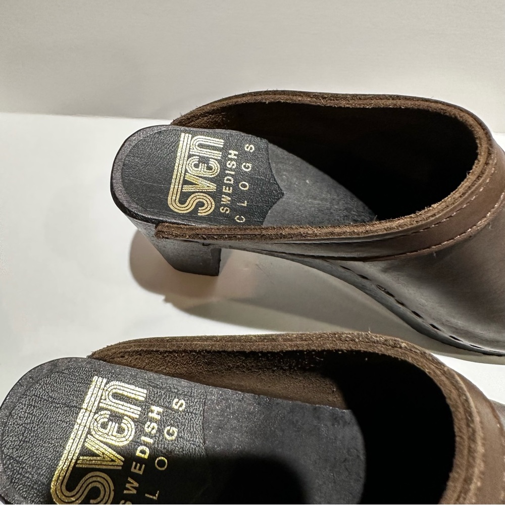 Sven Swedish Open Clog In Dark Brown - image 5